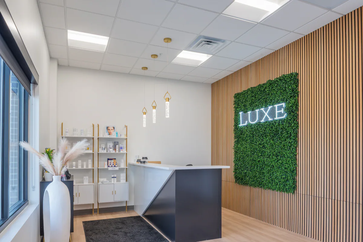 Lux Med Spa completed construction project